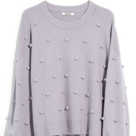 Madewell Brockton Bobble Lilac Sweater - Picture 4 of 5